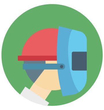 Yüz koruma renk izole vektör kolayca değiştirilebilir ve Düzenle simgesi. 