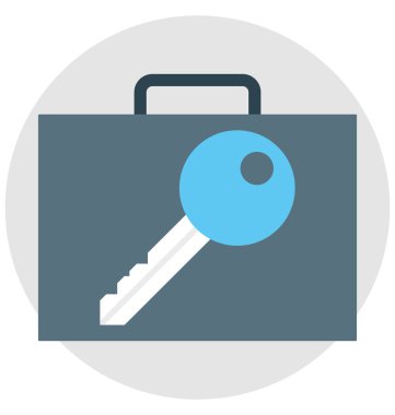 Evrak Çantası'nı Access renk izole vektör kolayca değiştirilebilir ve Düzenle simgesini. 