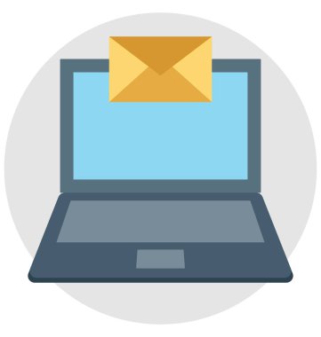 E-posta renk izole vektör kolayca değiştirilebilir ve Düzenle simgesi. 
