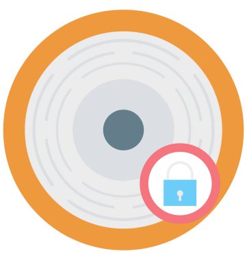 Koruma renk izole vektör kolayca değiştirilebilir ve Düzenle simgesi. 