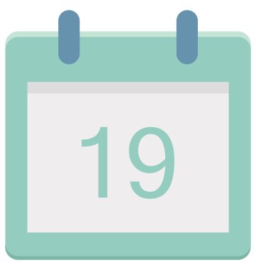 On dokuz, on dokuz özel olay günü vektör simge bu kolayca değiştirilebilir veya düzenleme.