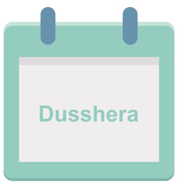 Dussehra, kolayca değiştirilebilir veya düzenlediğiniz festival özel olay gün vektör simgesi.