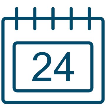 Yirmi dört, yirmi dördüncü özel olay gün vektör simge kolayca değiştirilebilir veya düzenlediğiniz.