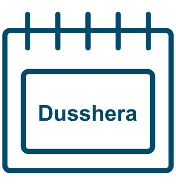 Dussehra, kolayca değiştirilebilir veya düzenlediğiniz festival özel olay gün vektör simgesi.