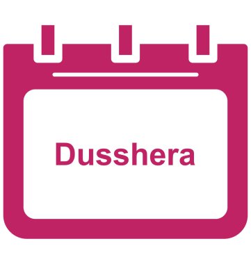 Dussehra, kolayca değiştirilebilir veya düzenlediğiniz festival özel olay gün vektör simgesi.