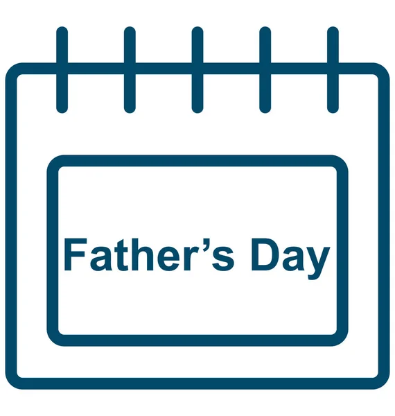 День Батьків Календар Дня Батьків Спеціальний День Події Векторна Піктограма — стоковий вектор
