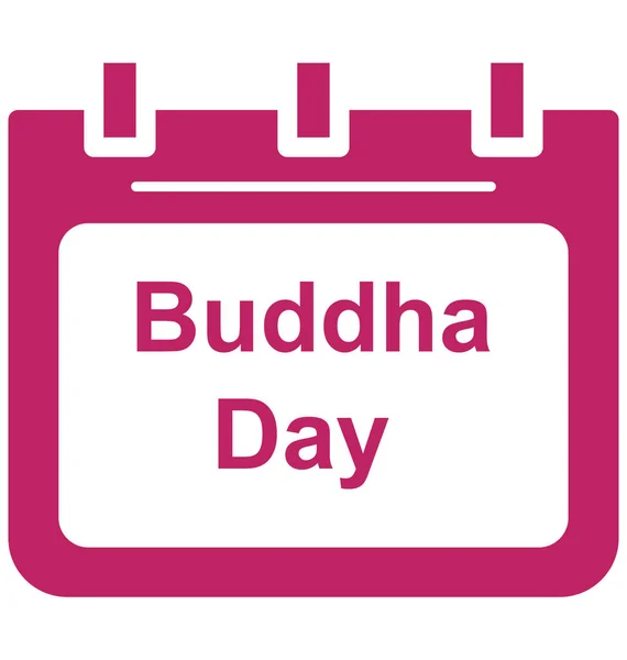 Buddha Day Special Event Day Icône Vectorielle Qui Peut Être — Image vectorielle