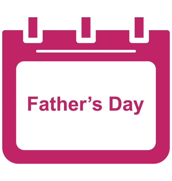 День Батьків Календар Дня Батьків Спеціальний День Події Векторна Піктограма — стоковий вектор