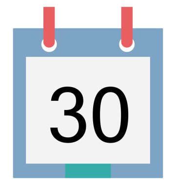 Takvim izole renk illüstrasyon simge özel kullanmak Halloween için