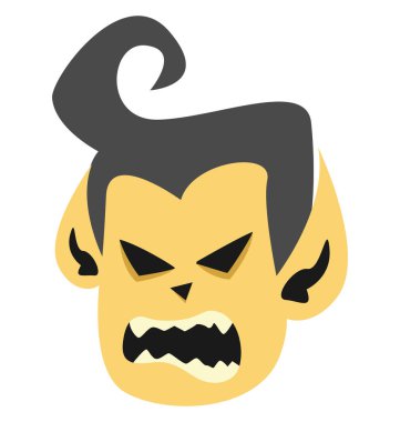 İzole renk illüstrasyon simge özel kullanım Cadılar Bayramı için hayalet