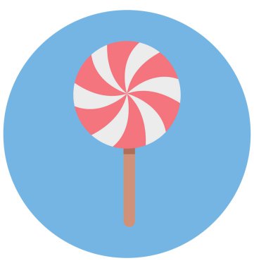 Lolipop izole renk illüstrasyon simge özel kullanmak Halloween için