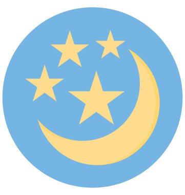 Cadılar Bayramı hilal izole renk illüstrasyon simge özel Cadılar Bayramı için kullanın