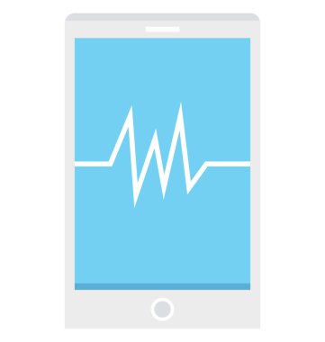 mobil uygulaması, sağlık app, kolayca değiştirilebilir veya düzenlediğiniz izole vektör simgesi