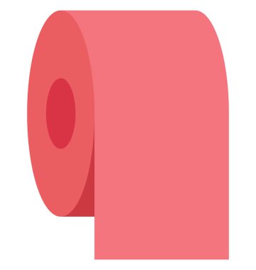 doku rulo, kağıt mendil, kolayca değiştirilebilir veya düzenlediğiniz izole vektör simgesi