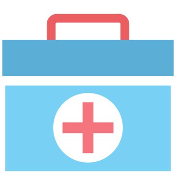 Tıbbi yardım, ilk yardım, kolayca değiştirilebilir veya düzenlediğiniz izole vektör simgesi