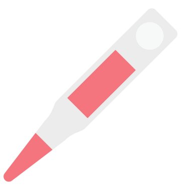 Termometre, sıcaklık, kolayca değiştirilebilir veya düzenlediğiniz izole vektör simgesi