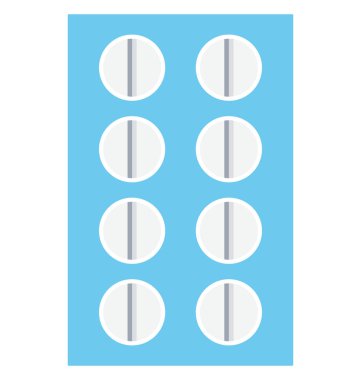 kapsül, uyuşturucu, kolayca değiştirilebilir veya düzenlediğiniz izole vektör simgesi