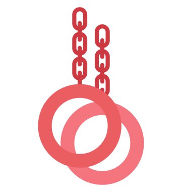 kolayca değiştirilebilir veya düzenlediğiniz jimnastik, jimnastik, izole vektör simgesi