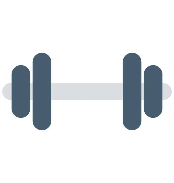 Dumbbell Barbell Isolated Vector Icon Can Easily Modified Edit — 图库矢量图片