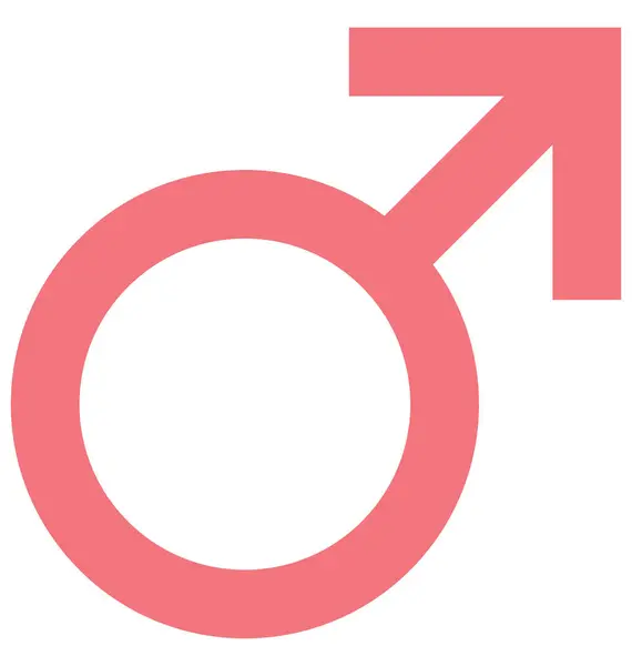 Gender Symbol Sex Symbol Icona Vettoriale Isolata Che Può Essere — Vettoriale Stock