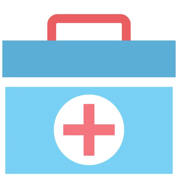 Medical Aid First Aid Isolated Vector Icon Can Easily Modified — Stock Vector