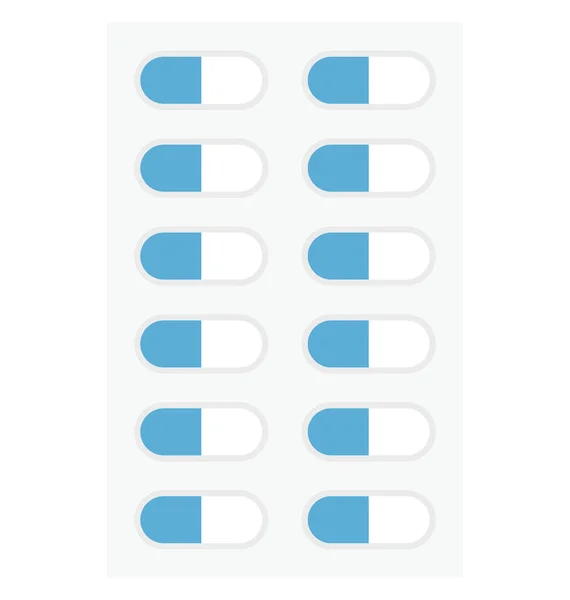 Capsule Médicaments Icône Vectorielle Isolée Qui Peut Être Facilement Modifiée — Image vectorielle