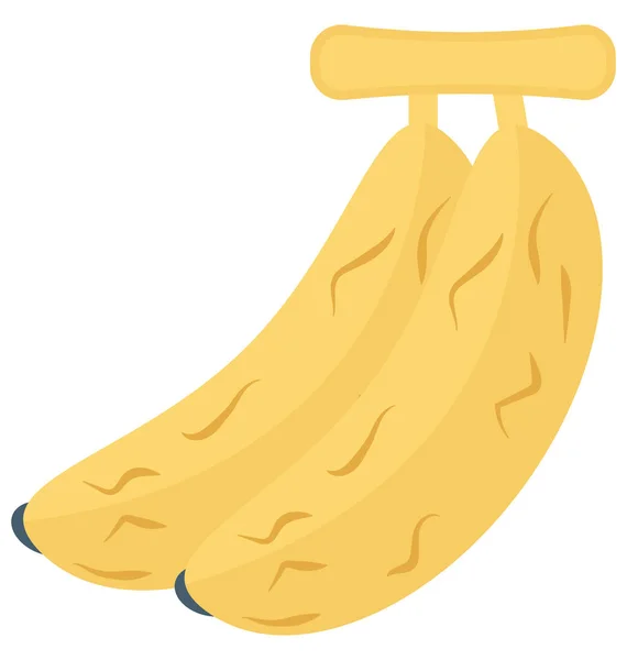 Banane Fruit Icône Vectorielle Isolée Qui Peut Être Facilement Modifiée — Image vectorielle