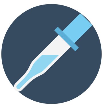 Damlalık, pipet, kolayca değiştirilebilir veya düzenlediğiniz izole vektör simgesi