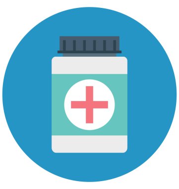 ilaç şişesi, tıp kavanoz, kolayca değiştirilebilir veya düzenlediğiniz izole vektör simgesi 