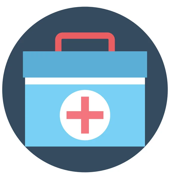 Medical Aid First Aid Isolated Vector Icon Can Easily Modified — Stock Vector