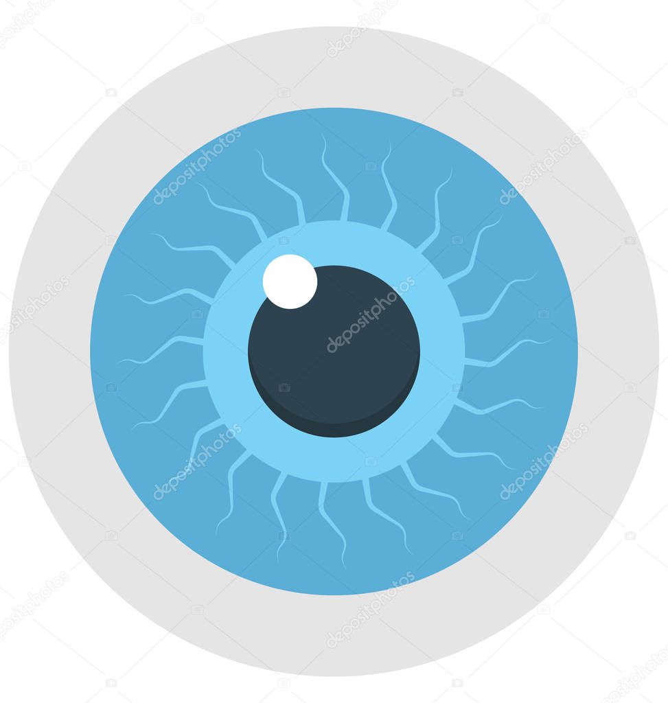 eye, human eye, Isolated Vector icon that can be easily modified or edit