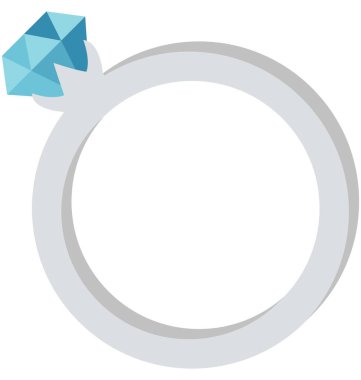 Elmas yüzük vektör izole vektör simgeleri kolayca değiştirilebilir ve Düzenle