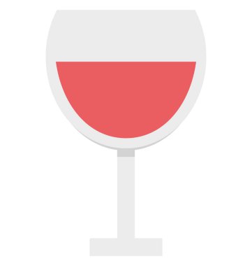 Şarap cam vektör izole vektör simgeleri kolayca değiştirilebilir ve Düzenle 