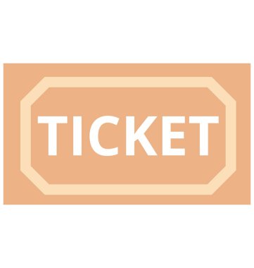 Bilet vektör izole vektör simgeleri kolayca değiştirilebilir ve Düzenle