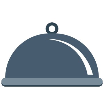 Şef plakalı vektör izole vektör simgeleri kolayca değiştirilebilir ve Düzenle 