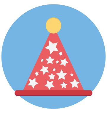 parti şapka izole vektör vektör simgeleri kolayca değiştirilebilir ve Düzenle 