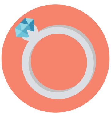 Elmas yüzük vektör izole vektör simgeleri kolayca değiştirilebilir ve Düzenle