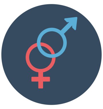 Cinsiyet sembolleri vektör izole vektör simgeleri kolayca değiştirilebilir ve Düzenle