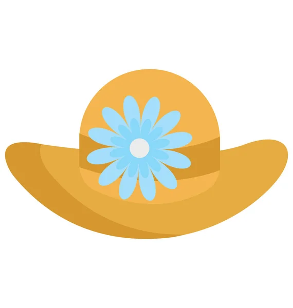 Summer Hat Vector Ícones Vetores Isolados Que Podem Ser Facilmente —  Vetores de Stock