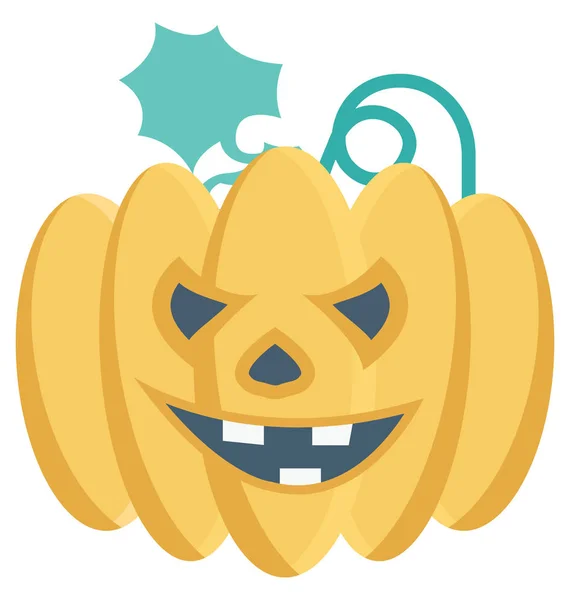 Icônes Vectorielles Isolées Vectorielles Couleur Citrouille Halloween Qui Peuvent Être — Image vectorielle