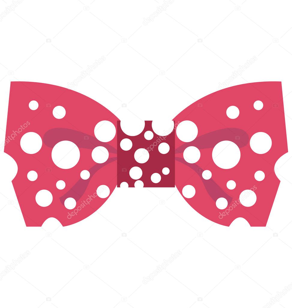 Bowtie Vector Isolated Vector icons that can be easily modified and edit 