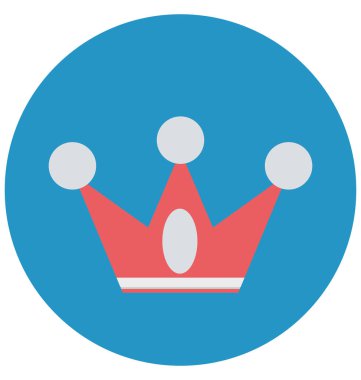 Taç renkli vektör izole vektör simgeleri kolayca değiştirilebilir ve Düzenle