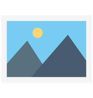 Manzara, manzara, kolayca değiştirilebilir veya düzenlediğiniz izole vektör simgeler 