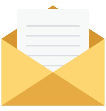 gelen kutusu, e-posta, kolayca değiştirilebilir veya düzenlediğiniz izole vektör simgeler 