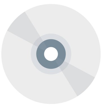 CD, CD, kolayca değiştirilebilir veya düzenlediğiniz izole vektör simgeler 