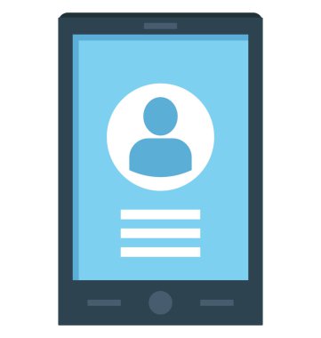 Mobil hesap, mobil giriş, kolayca değiştirilebilir veya düzenlediğiniz simge vektör simgeleri 