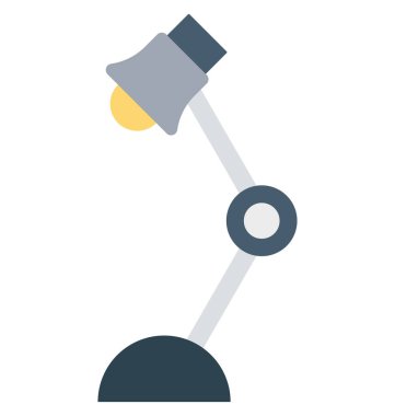 lamba, masası ışık, kolayca değiştirilebilir veya düzenlediğiniz izole vektör simgeler 