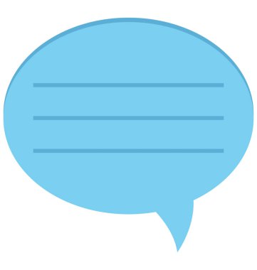 sohbet kabarcık, konuşma balonu, kolayca değiştirilebilir veya düzenlediğiniz izole vektör simgeler 