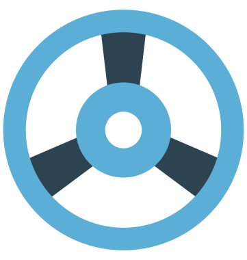 Araba, araba direksiyon, kolayca değiştirilebilir veya düzenlediğiniz izole vektör simgeler 