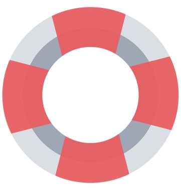 Hayat yüzük, hayat kemer, kolayca değiştirilebilir veya düzenlediğiniz izole vektör simgeler 